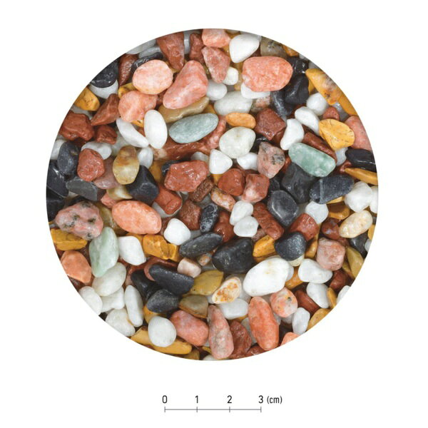 スドー｜SUDO 金魚・メダカの中粒珠五色砂利　2．5kg