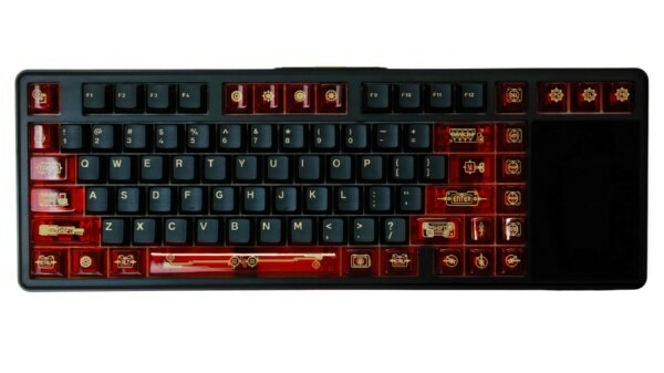 AULA ゲーミングキーボード AULA L99 画面付き(Caramel Latte Switch・英語配列) Red L99JCL-RB [有線・ワイヤレス /Bluetooth・USB]