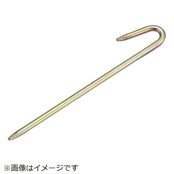 ■1箱100本入のお買い得パックです。■異形タイプ（J型頭）で引き抜き強度をアップしました。【用途】・ロープなどを地面に引っ張り固定する時に使用。・各種テント、タープ設営、園芸、区画ロープ設置など。【仕様】・径（mm）： 6・全長（mm）： 150・折返し長（mm）： 47