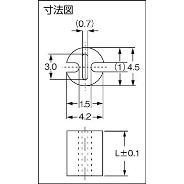品川商工 LEDスペーサー LH-5シリーズ LH52T (1袋100個)《※画像はイメージです。実際の商品とは異なります》
