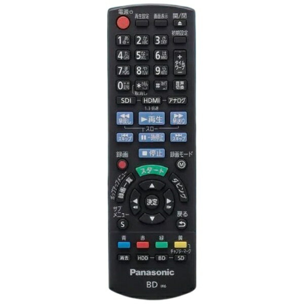 Panasonic｜パナソニック 純正BD/DVDレコーダー用リモコン【部品番号:N2QAYB000908】 [単3電池×2本(別売)][N2QAYB000908]