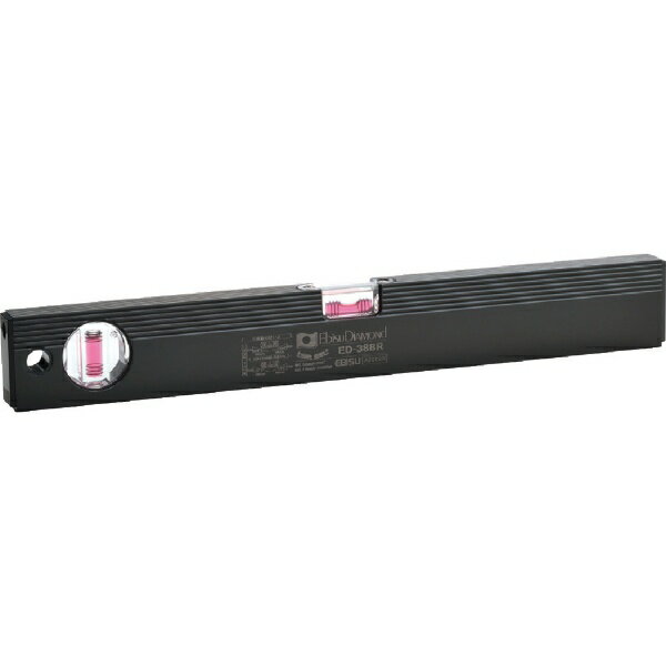 エビス｜EBiSU ベーシックレベルブラック　380mm　ブラック／レッド　ED38BR