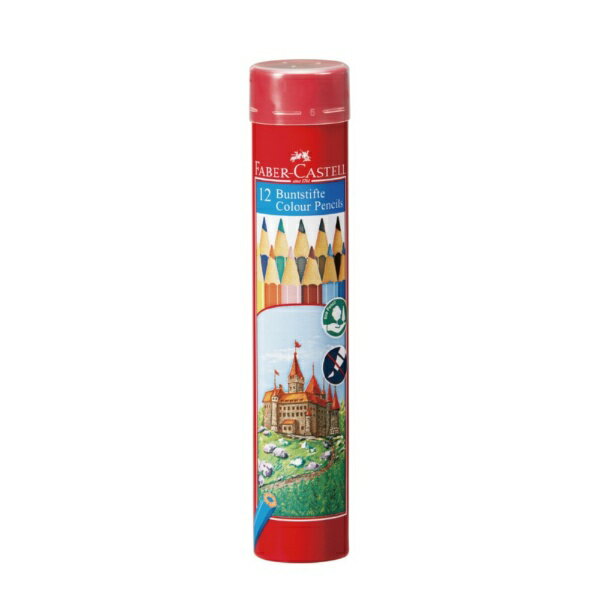 ファーバーカステル｜Faber-Castell 色鉛筆C(丸缶) 12色セット TFCC-CPK/12C