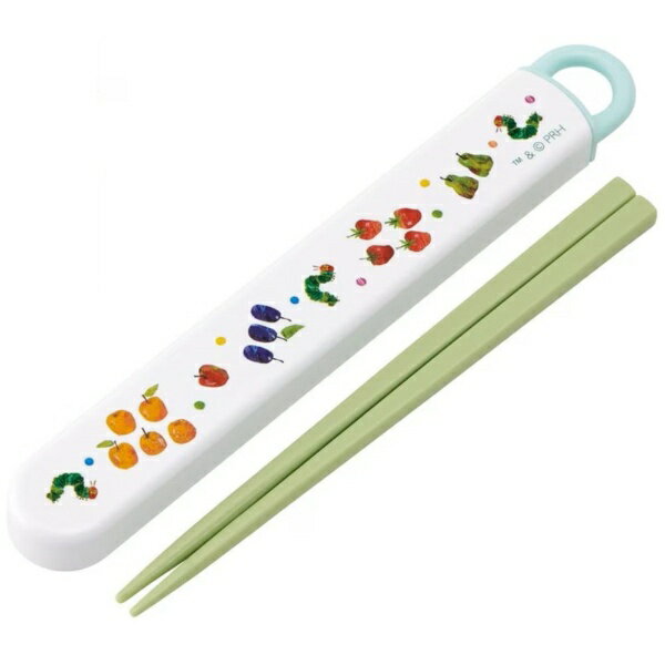 Chopsticks and Case - Skater｜スケーター 食洗機対応スライド式箸・箸箱セット はらぺこあおむし ABS2AM