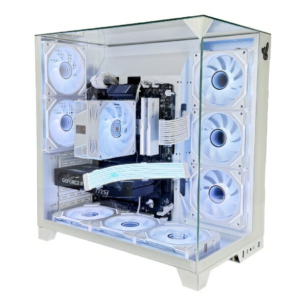 SOTEC - Rabbit0 Studio Rabbit0 Studio ゲーミングパソコン AMD Ryzen 7 5700X / RTX 5060 ホワイト Rabbit0 Studio RBST-7800X3D-9070WH