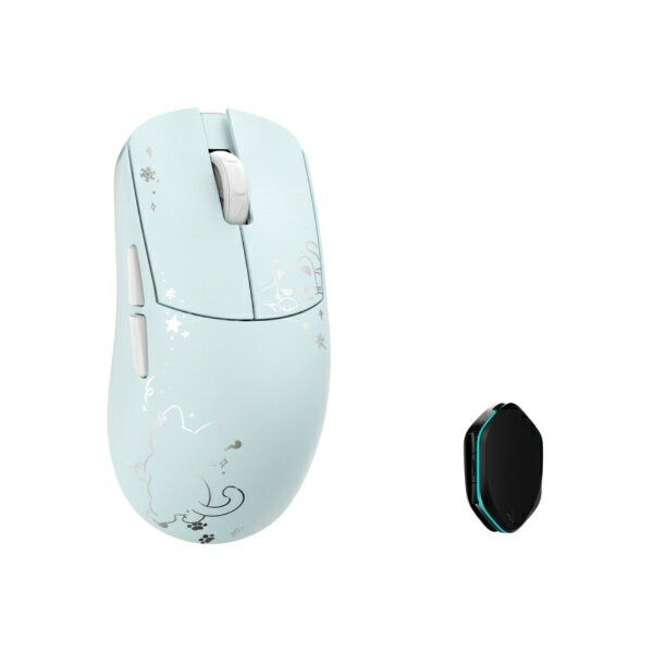 WLmouse｜ウィルマウス ゲーミングマウス -Meiying- ブルーキャット WL-YMG-BC [光学式 /有線／無線(ワイヤレス) /5ボタン /USB]