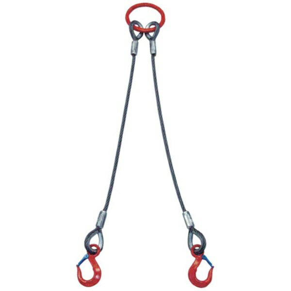 【エントリーで最大全額ポイント還元｜2/5まで】 大洋製器工業｜TAIYO 2本吊　ワイヤスリング　2t用×2m..