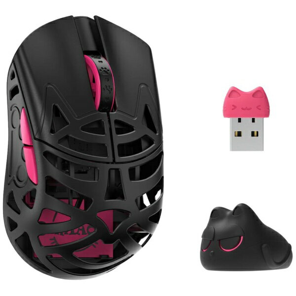WLmouse｜ウィルマウス ゲーミングマウス -Beast Miao- Black WL-BMIAO-BLK-O [光学式 /有線／無線(ワイヤレス) /5ボタン /USB]