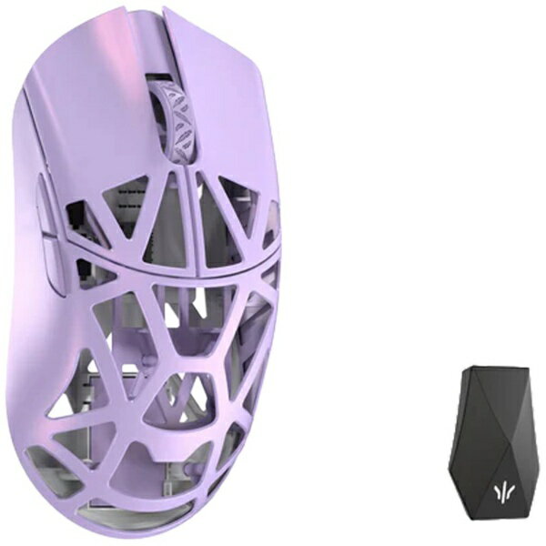 WLmouse｜ウィルマウス ゲーミングマウス Beast X Max(OMRONモデル)-Solid Sides サイド穴なし- Soft Lilac WL-BXMAX-SL-O-NH [光学式 /有線／無線(ワイヤレス) /5ボタン /USB]