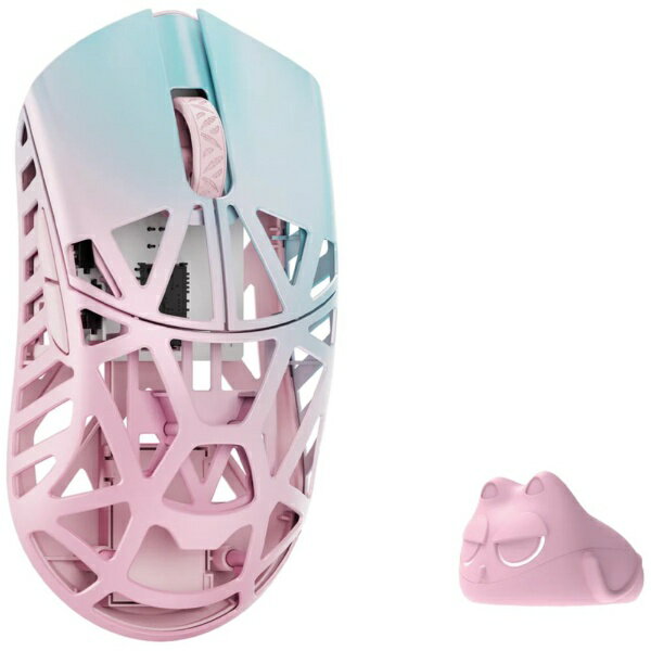 WLmouse｜ウィルマウス ゲーミングマウス Beast X Max(OMRONモデル)-Side Slits サイド穴あり- Blue&Pink WL-BXMAX-BP-O [光学式 /有線／無線(ワイヤレス) /5ボタン /USB]