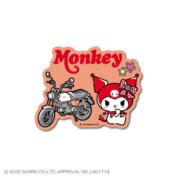 ゼネラルステッカー｜GENERAL STICKER ダイカットステッカー Honda×KUROMI Monkey LCS-1764