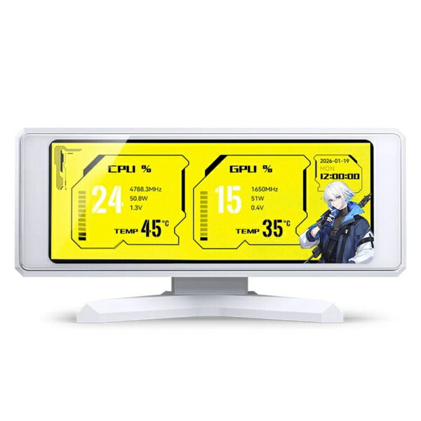 JONSBO｜ジョンスボ PCケース対応 3.39インチIPSディスプレイ搭載ガジェット ホワイト DS339-WHITE biccamera-15488349 楽天ビック(ビックカメラ×楽天) サンプル画像2