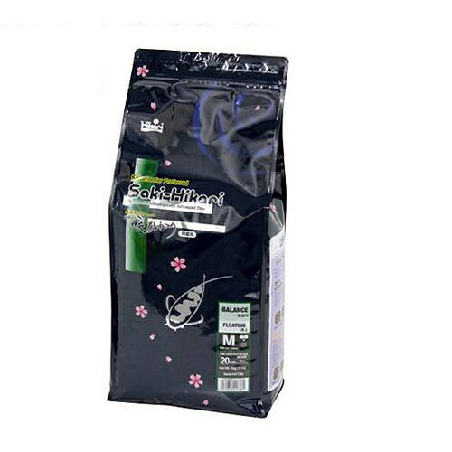 ひかり菌を配合。錦鯉の育成に優れた浮上性の粒エサ！■商品説明●錦鯉の栄養要求を考慮。最新技術に基づくバランスのよい配合と生菌剤（ひかり菌）の相乗効果により、錦鯉を効率よく健康に育成することができます。●生菌剤（ひかり菌）が粒を消化吸収しやすい形に分解。健全な成長に必要な栄養分を十分に吸収利用できるようになります。●排泄物が分解されやすく、水質悪化が抑えられます。■ご注意※賞味期限表示は未開封時のものです。安定した効果を得るためにも、開封後は冷暗所に保管してお早めにご使用ください。※天然原料を使用しているので、製造時期などにより粒の色が変わることがありますが、品質には影響ありません。※人間の食品ではありません。■ご使用方法●1、咲ひかりシリーズは、継続して与えることで生菌剤（ひかり菌）の効果を発揮しますので、常食としてご使用されることをおすすめします。2、本品（育成用）は、水温18℃以上の中高温の環境下で効果を最大限発揮するよう配合されています。低水温時には錦鯉の様子を見ながら与える量を調節してください。■対象コイ■サイズMサイズ（浮上）5．0〜5．5mm■原材料フィッシュミール、かしこ、小麦粉、大豆ミール、ビール酵母、小麦胚芽、魚油、とうもろこし、海藻粉末、米ぬか、アミノ酸（L−グルタミン酸ナトリウム）、ガーリック、アミノ酸（メチオニン）、生菌剤、カロチノイド、ビタミン類（塩化コリン、E、C、イノシトール、B5、B2、A、B1、B6、B3、K、葉酸、D3、ビオチン）、ミネラル類（P、Fe、Mg、Zn、Mn、Co、I）■成分粗たんぱく質：40％以上、粗脂肪：6．0％以上、粗繊維：3．0％以下、水分：10％以下、粗灰分：15％以下、りん：1．0％以上