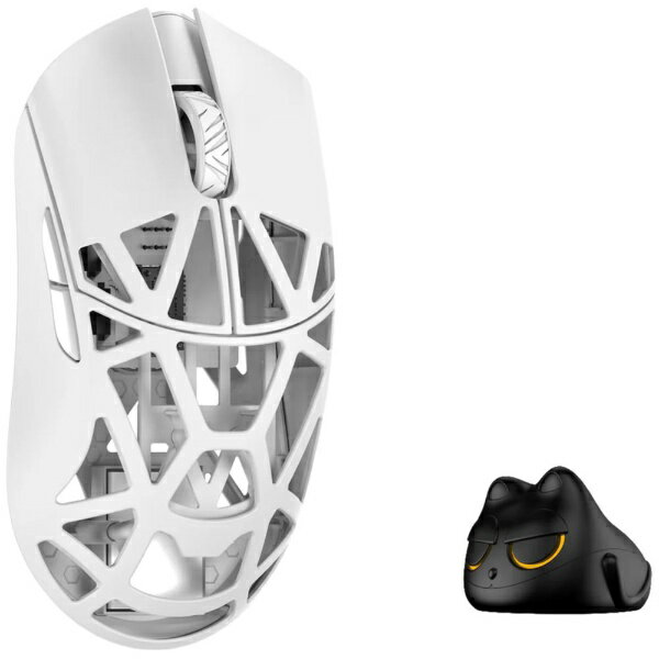WLmouse｜ウィルマウス ゲーミングマウス Beast X Pro -Solid Sides サイド穴なし- Milky White WL-BXPRO-MW-O-1 光学式 /有線／無線(ワイヤレス) /5ボタン /USB