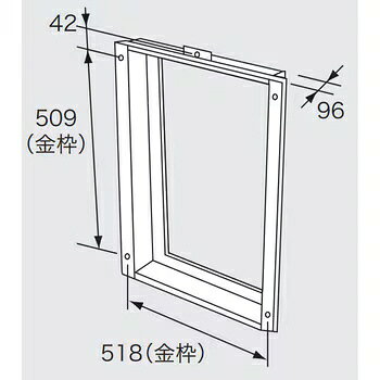 ガス給湯器部材　扉内ケース