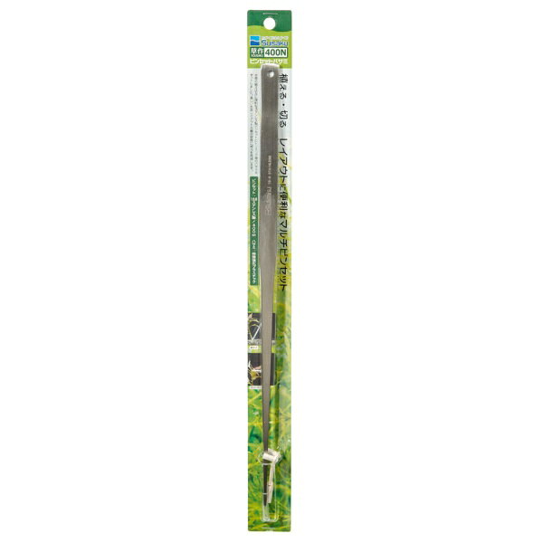 植える、切る！レイアウトに便利なマルチピンセット！■商品説明●トリミング用のハサミを一体にしたピンセットです。●錆びに強いステンレス製で、水草の植え込みに便利です。●美しい水草レイアウト水槽の管理をサポートします。■ご注意※本品はアクア用品です。目的以外の用途では使用しないでください。■ご使用方法【水草を植える場合】●必ず底砂を敷いた状態でご使用ください。●水草の茎の部分をピンセットではさみ、そのまま砂の中に埋め込むようにして植えてください。【水草をトリミングする場合】●ハサミのラバー部分にピンセットの先端を差し込んでください。●その後、トリミングする水草の葉や茎の部分にハサミを持っていき、注意深くカットしてください。■対象水草■数量1本■サイズ全長：400mm■原材料ピンセット：18．8ステンレス、ハサミ：特殊強化プラスチック