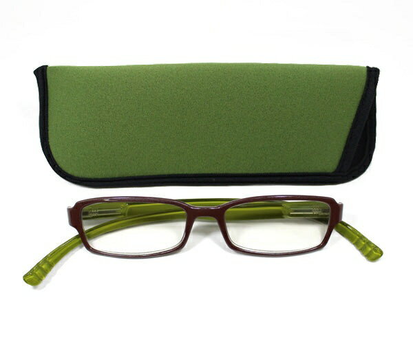 ベイライン neck readers リーディンググラス（老眼鏡） ネックリーダーズ スタンダード バイカラー グリーンブラウン PC2217D（+1.50） Bayline グリーンブラウン PC2217D