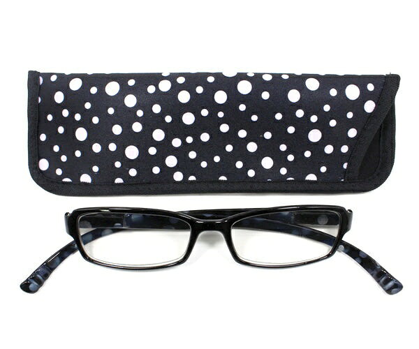 ベイライン neck readers リーディンググラス（老眼鏡） ネックリーダーズ スタンダード ドット PC2217J（+1.50） Bayline ブラック PC2217J