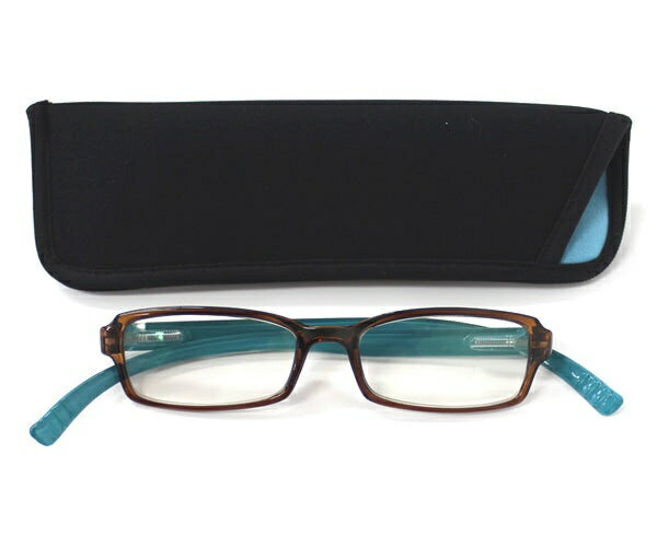 ベイライン neck readers リーディンググラス（老眼鏡） ネックリーダーズ スタンダード バイカラー ターコイズ×クリアブラウン PC2217ZJ（+2.00） Bayline ターコイズ×クリアブラウン PC2217ZJ