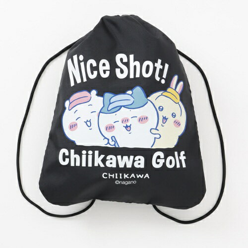 ちいかわGOLF｜Chiikawa Golf ちいかわゴルフ ナップザック ナイスショット ブラック ...