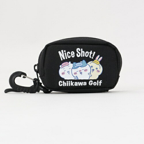 ちいかわGOLF｜Chiikawa Golf ちいかわゴルフ ボールポーチ ナイスショット ブラック ...