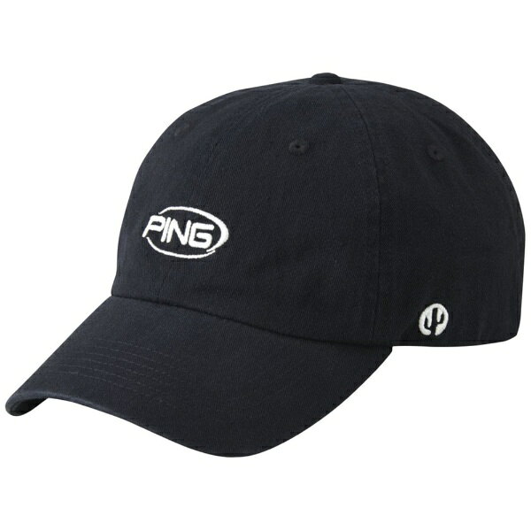 ピン｜PING 男女兼用 HW-N2605 カラーコードカジュアルキャップ COLOR CODE CASUAL CAP ブラック 39343-06 [ユニセックス /フリーサイズ(57-59cm)]【返品交換不可】