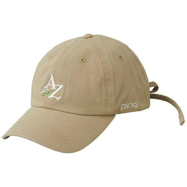 ピン｜PING ウィメンズ HW-L2610 カジュアルリボンキャップ CASUAL RIBBON CAP ベージュ 39340-04 [レディース /フリーサイズ(56-58cm)]【返品交換不可】