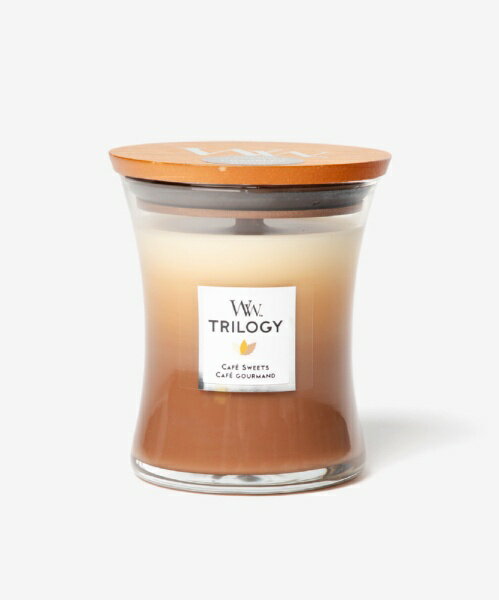 WOODWICK WoodWick　ウッドウィック　アロマキャンドル　Trilogy Jar M　トリロジージャーM カフェスイーツ Trilogy Jar M