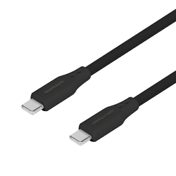 耐屈曲5万回以上 PD EPR 240W充電／データ転送 USB Type-C to USB Type-C シリコンケーブル■しなやかシリコンで絡みにくいケーブルシリコン素材で手触りが心地よく、柔らかく絡みにくいストレスフリーなシリコンケーブルです。最大PD240Wでの充電に対応しているため、スマートフォンやノートPCとの相性が良い製品です。■USB PD EPR 240W充電に対応USB PD（Power Delivery）EPRに対応し、最大240W（48V／5A）でノートPCやタブレットなどに高出力で充電ができます。また、従来の最大100W（20V／5A）のPD充電にも対応しています。■5万回の折り曲げ試験をクリアOWLTECH社独自の厳しい条件下で5万回の屈曲試験を行っても断線が見られなかった、耐久性の高いケーブルです。■データ転送対応データ転送に対応しているので、スマートフォンからノートPCに写真や動画などを移動できます。■安心の2年保証本製品は2年保証がございます。ご使用中に万が一不具合などが発生した場合、保証期間内であれば無償で交換を保証いたします。お客様が安心して長くお使いいただける製品品質と併せて、サポート体制にも力を入れております。