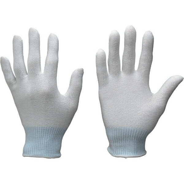 ■超高強力ポリエチレン繊維を主とした編み手袋で、耐切創性に優れた手袋です。【用途】・食品加工、ガラス工業など。【仕様】・色： ホワイト・サイズ： M・厚さ（mm）： 約1.0・ゲージ数： 13・全長（cm）： 19.0・手のひら周り（cm）： 16.0・中指長さ（cm）： 5.8・耐切創レベル： 2/A・13ゲージ編・食品衛生法適合品