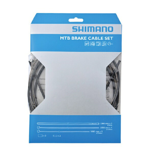 シマノ｜SHIMANO MTB ステンレス ブレーキケーブルセット ブラック IBCMTBSET01