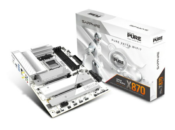 SAPPHIRE｜サファイヤ マザーボード(Socket AM5) PURE X870A WIFI 7 ホワイト PURE-X870A/52122-02-40G 