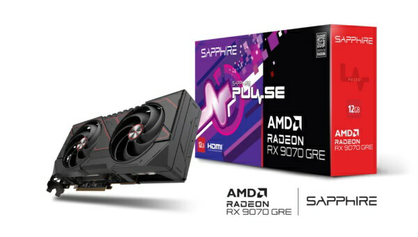 Sapphire - SAPPHIRE｜サファイヤ グラフィックボード PULSE Radeon RX 9070 GRE GAMING OC 12GB PULSERX9070GRE12GB/11354-01-20G [Radeon RXシリーズ /12GB]