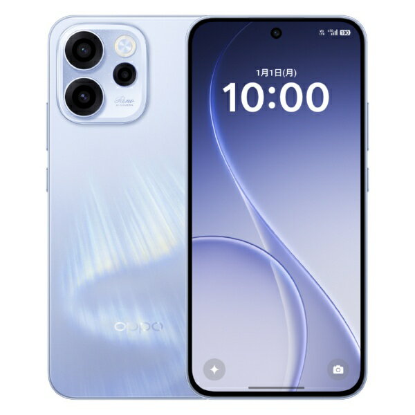  OPPO｜オッポ OPPO Reno15 A「CPH2801_8_128 AB」Snapdragon 6 Gen 1 6.6インチ・メモリ/ストレージ：8GB/128GB SIM1(nanoSIM)＋SIM2(nanoSIM/eSIM) / microSD オーロラブルー