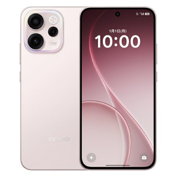 OPPO｜オッポ OPPO Reno15 A「CPH2801_12_256 PK」Snapdragon 6 Gen 1 6.6インチ・メモリ/ストレージ：12GB/256GB SIM1(nanoSIM)＋SIM2(nanoSIM/eSIM) / microSD アフターグロウピンク