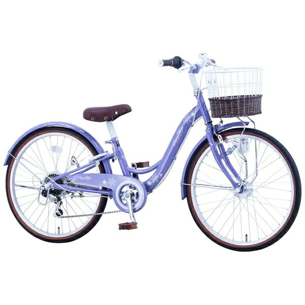 楽天ビック(ビックカメラ×楽天)のサカイサイクル｜SAKAI CYCLE 26型 子供用自転車 スノーフレーク SnowFlake(外装6段変速) くすみラベンダー SNF266HD-BAA【キャンセル・返品不可】｜アングル2