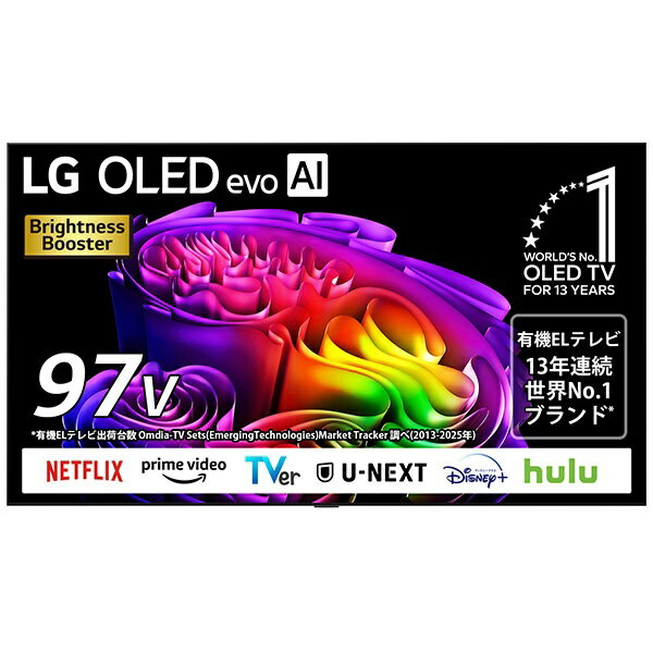 【2026年6月下旬】 LG｜エルジー 有機ELテレビ OLED97G6PJA [97V型 /Bluetooth対応 /4K対応 /BS・CS 4Kチューナー内蔵 /YouTube対応]