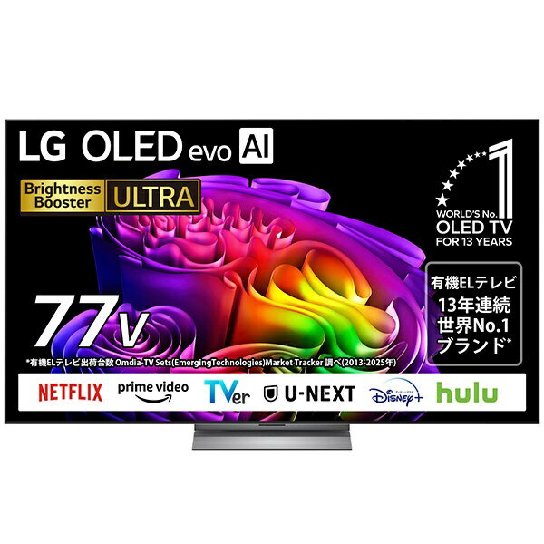 【2026年6月下旬】 LG｜エルジー 有機ELテレビ OLED77G6PJB [77V型 /Bluetooth対応 /4K対応 /BS・CS 4Kチューナー内蔵 /YouTube対応]