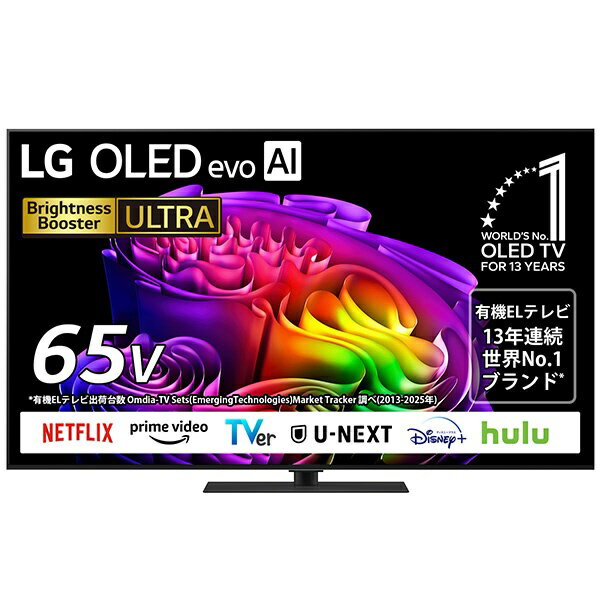 【2026年6月下旬】 LG｜エルジー 有機ELテレビ OLED65G6PJB [65V型 /Bluetooth対応 /4K対応 /BS・CS 4Kチューナー内蔵 /YouTube対応]