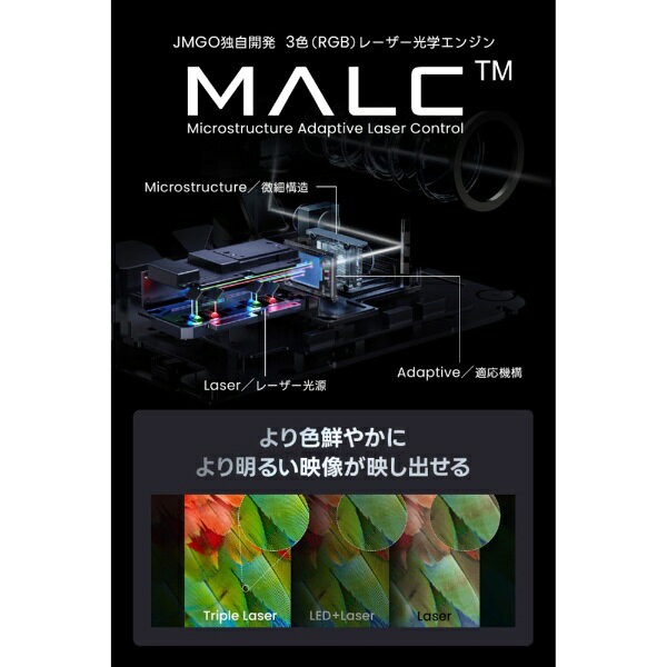 楽天ビック(ビックカメラ×楽天)のJMGO｜ジェイエムゴー JMGO N3 SE J70-6AE｜アングル2