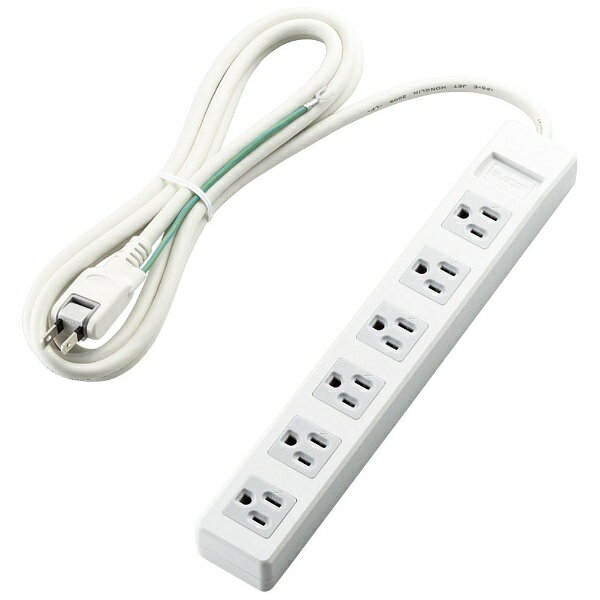 ELECOM�å��쥳�� 3�ԥ�ץ饰�б����å� �ۥ磻�� T-T1B-3625WH [2.5m /6�ĸ� /�����å�̵][TT1B3625WH]