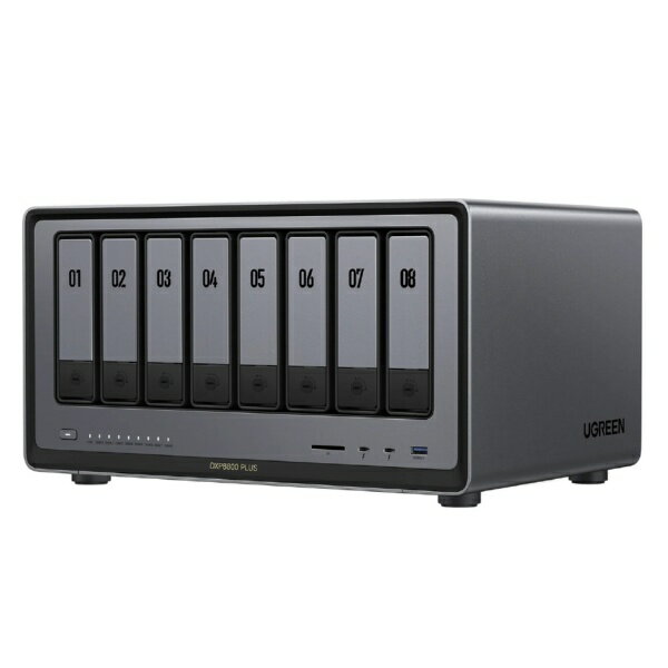 UGREEN｜ユーグリーン NASync [ストレージ無 /8ベイ] M.2 SSDスロットx2 DXP8800 Plus 55220B