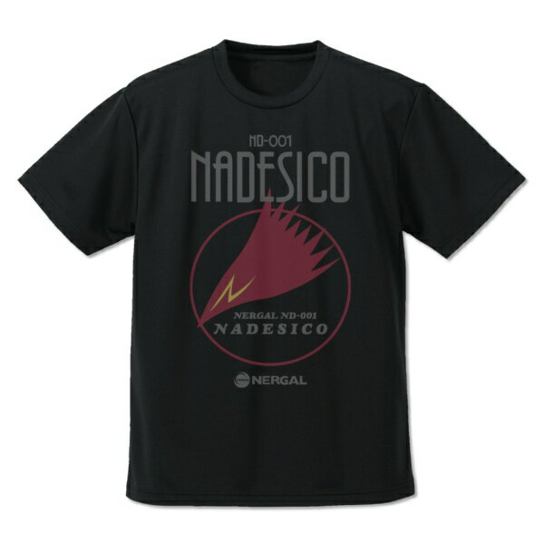 【2026年8月】 コスパ｜COSPA 機動戦艦ナデシコ ナデシコロゴ ドライTシャツ BLACK-L【発売日以降のお届け】 【代金引換配送不可】