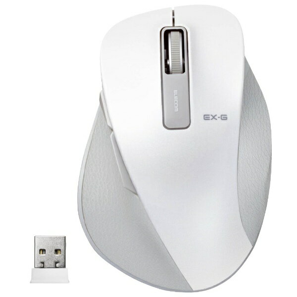 エレコム｜ELECOM マウス (Chrome/Mac/Windows11対応) ホワイト M-XGM10DBWH [BlueLED /無線(ワイヤレス) /5ボタン /USB]