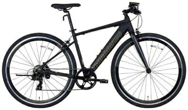 THIRDBIKES｜サードバイクス 700×35C型 クロスバイク フェスクロスエアロ FESCROSS AERO マットブラック TB-26-005 [7段変速]【キャンセル・返品不可】 【代金引換配送不可】