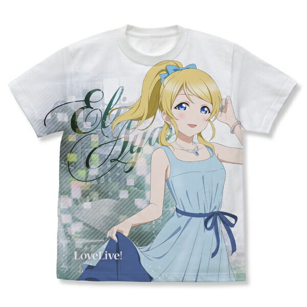 螢光棒 - 【2026年9月】 コスパ｜COSPA ラブライブ！ 描き下ろし 絢瀬 絵里 フルグラフィックTシャツ パーティードレス2025Ver. WHITE-XL【発売日以降のお届け】