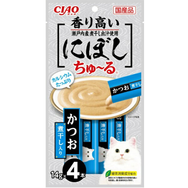 いなばペットフード｜INABA-PETFOOD CIAOにぼしちゅーるかつお煮干14g×4P