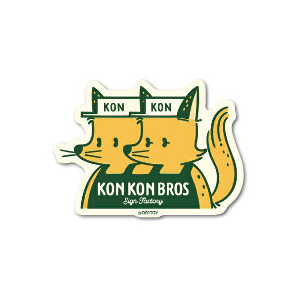 ゼネラルステッカー｜GENERAL STICKER クロス素材ミニステッカー　空想レトロ商店街 KONKON OB-016