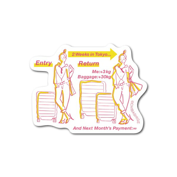 ゼネラルステッカー｜GENERAL STICKER ダイカットブニールステッカー　Wait、What　Tokyo！？ 005 TKY-005