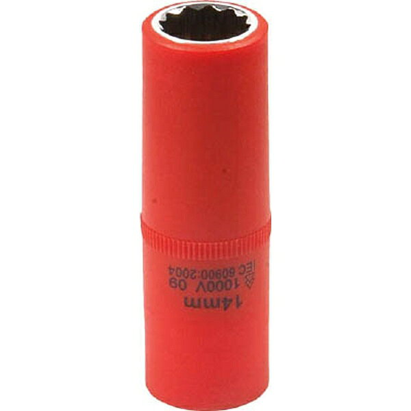 スナップオンツールズ｜Snap-on 絶縁工具　ディープソケット　3／8　14mm　OLC652014A